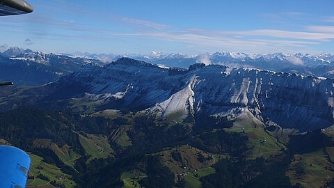 Brienzerrothörnkette mit erstem Schnee.