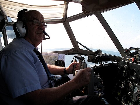 Unser Pilot Hansruedi.