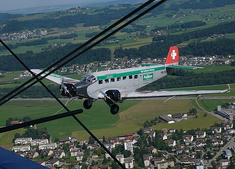 Die Junkers Ju-52 kommt zu Besuch.