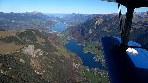 Lungernsee, Sarnersee und Zugersee.