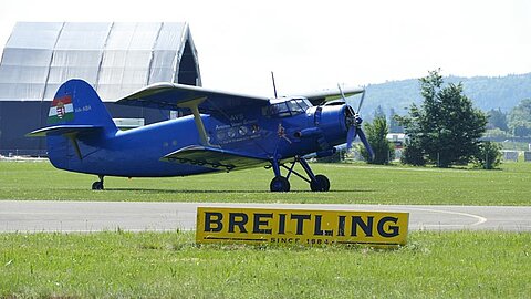 Nach der Landung.