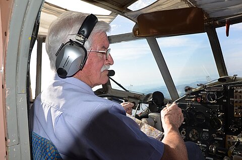 Unser heutiger Pilot Bruno Kugler.