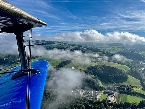 Wir können in den Steigflug übergehen.