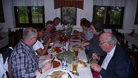 Gemeinsames Abendessen.