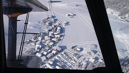 Die Ortschaft Sils vor St.Moritz.