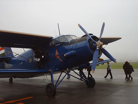 Bereitstellen für den Fotoflug.