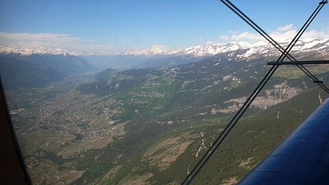 Im Anflug auf Sion.