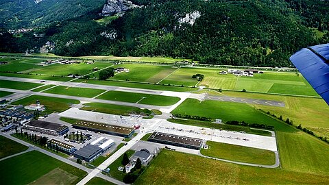 Militärflugplatz Meiringen.