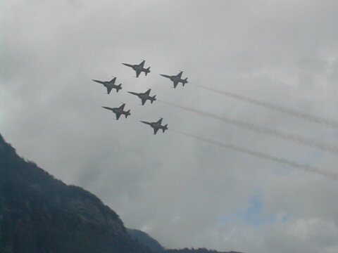 Patrouille de Suisse mit Tiger F-5.