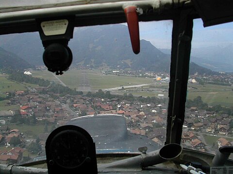 Im Anflug auf Interlaken.