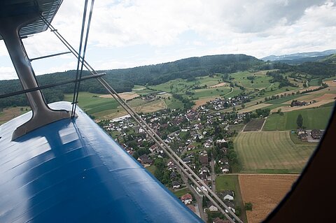 Im Anflug auf Schupfart.