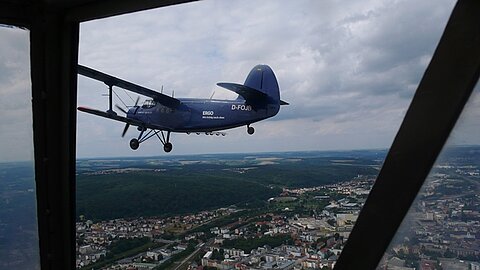 Auf dem Rückflug noch ein kurzer Formationsflug.