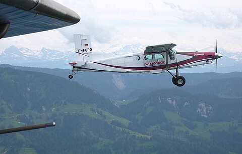Pilatus Porter bei der Vermessung.