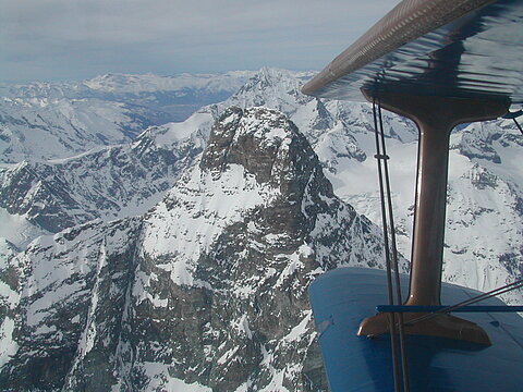 Über dem Matterhorn.