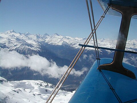 Ungebung von Montana mit Blick in Richtung Matterhorn.