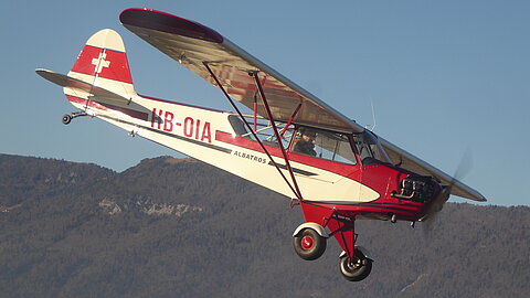 Im leichten Sinkflug um mit der Antonov mithalten zu können.