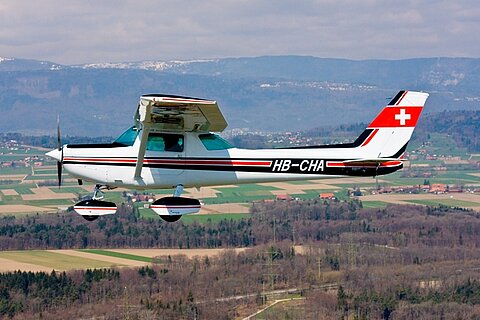 Die Cessna 152 in Formation.