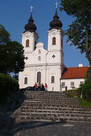 Die Kirche auf der Halbinsel Tihany.