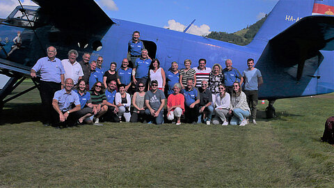Gruppenbild vor dem Rückflug.