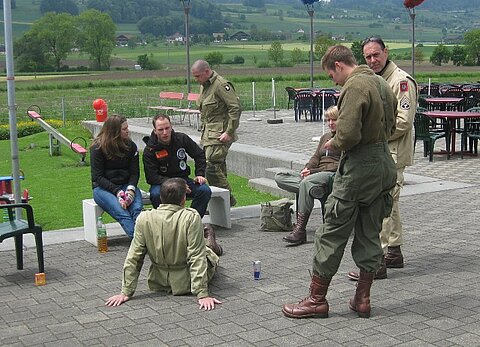 Warten auf den Einsatz.