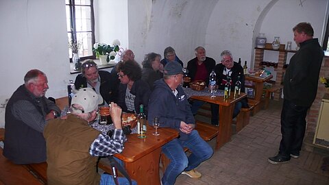 Beim Weingut Burkhalter in Kéthely.