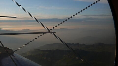Blickrichtung Bern-Belpmoos.