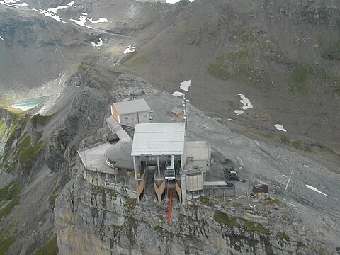 Mittelstation der Stockhornbahn.