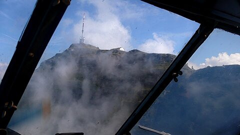 Das Stanserhorn ist in Wolken verhüllt. Deshalb geht es um die Rigi.