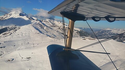 Abfahrtspiste in Richtung lenk.