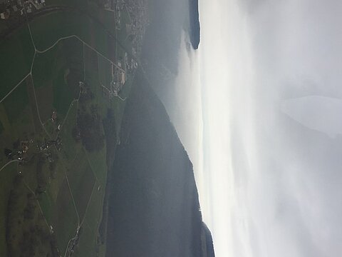 Mittelland unter der Nebeldecke.