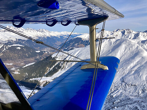 Blick in Richtung Disentis.