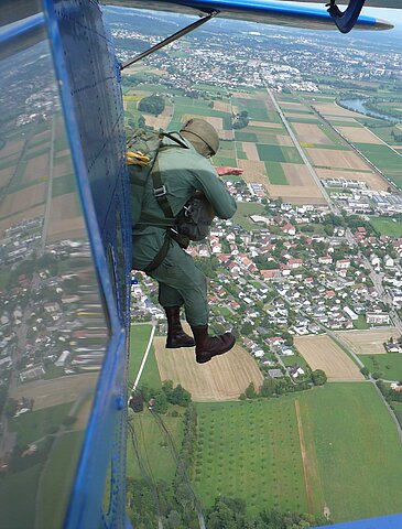 Absprung über Bettlach bei Grenchen.