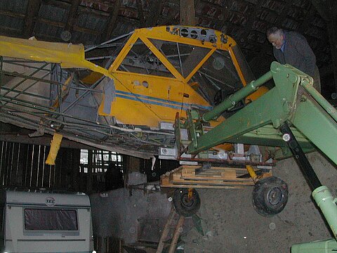 Der L-5 wird ende Oktober 2004 für den Verlad nach Ungarn bereit gestellt.