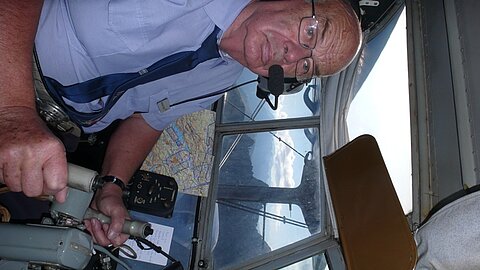 Unser Pilot Hansruedi.