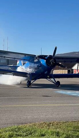 Antonov wird gestartet.