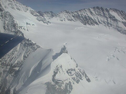 Die Bergstation Jungfraujoch.