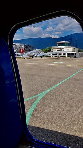 Zurück in Grenchen mit der DC-3.