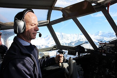 Unser Pilot Christoph.