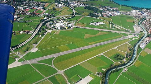 Alter Militärflugplatz Interlaken.