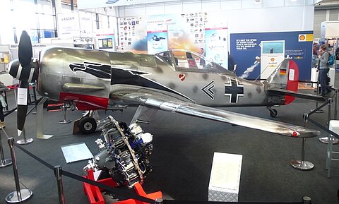 Focke Wulf 190 auch als verkleinerter Nachbau.