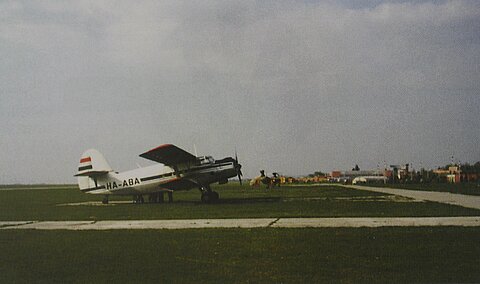 Überflug von Mielec (Polen) nach Kaposvár (Ungarn) 31.3.1990.
