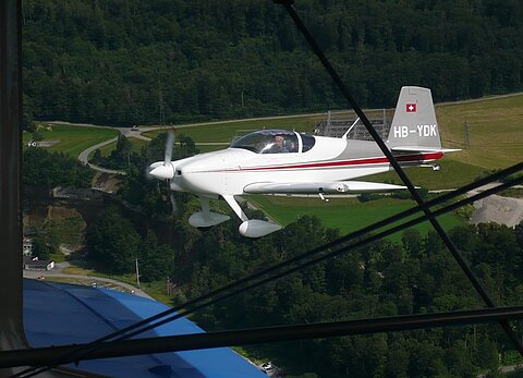 Ein schnittiges Flugzeug.
