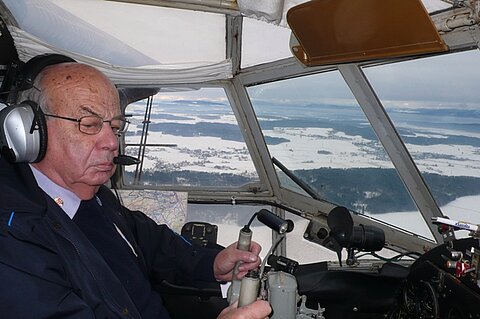Wir befinden uns beim Einflugspunkt Burgdorf, für den Anflug auf den Flugplatz Grenchen.