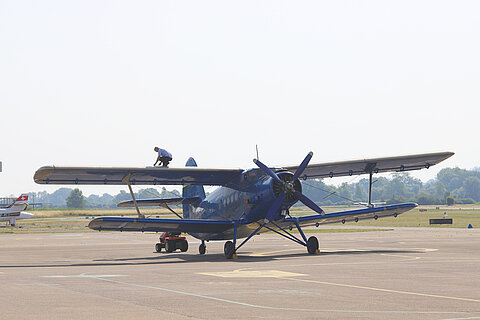 Antonov wird in Grenchen bereit gestellt.