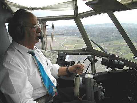 Unser Pilot Hansruedi.