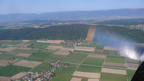 Einflug Sierra nach Grenchen.