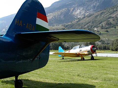 Ein Noth American T-6.