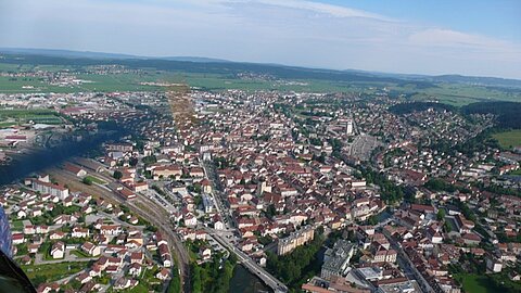 In Pontarlier erfolgt der Zoll.