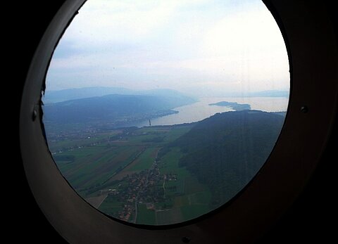 Bielersee und die St.Petersinsel.