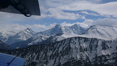 Schreckhorn, Eiger und Mönch.